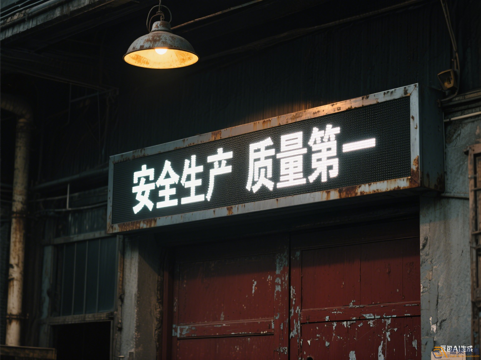 工廠門頭屏—滾動字幕走字屏解決方案