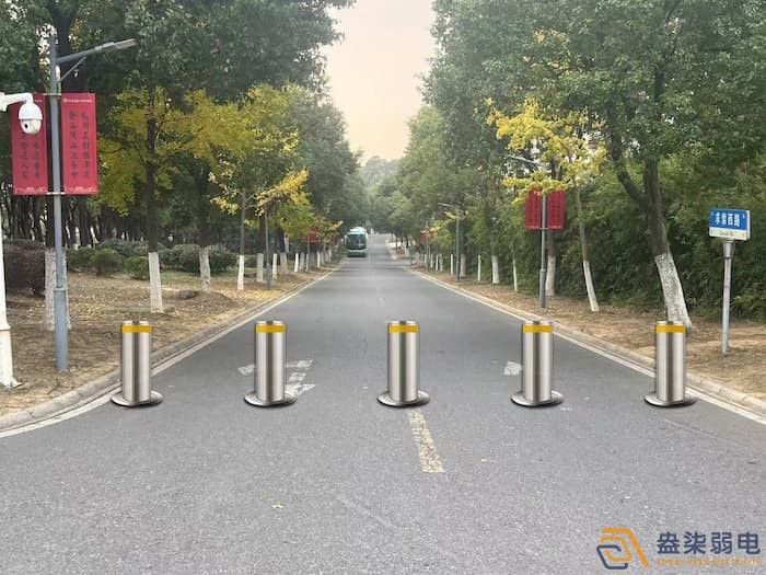 全自動升降柱系統(tǒng)是什么？廠區(qū)車輛通道防撞管理方案